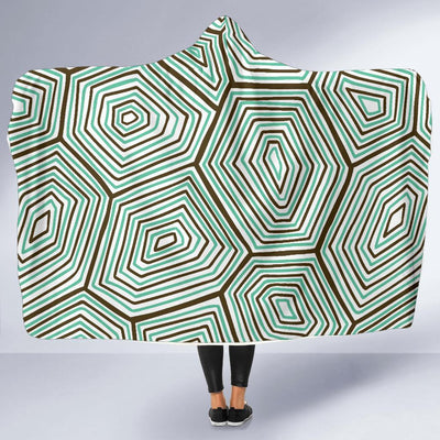 Sea Turtle Skin Print Hooded Blanket-JORJUNE.COM