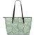 Sea Turtle Skin Print Large Leather Tote Bag