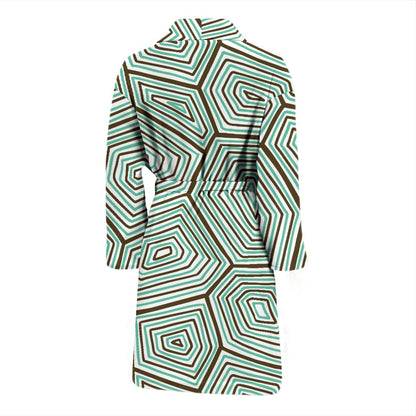 Sea Turtle Skin Print Men Bath Robe