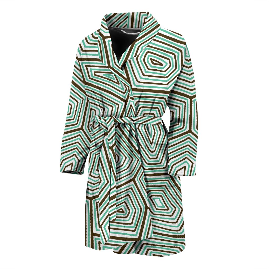 Sea Turtle Skin Print Men Bath Robe