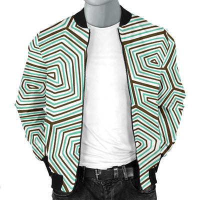 Sea Turtle Skin Print Men Casual Bomber Jacket