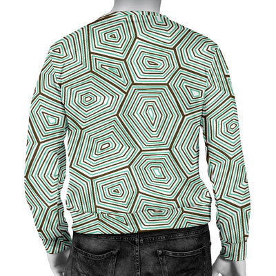 Sea Turtle Skin Print Men Crewneck Sweatshirt