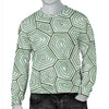 Sea Turtle Skin Print Men Crewneck Sweatshirt