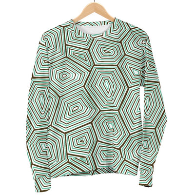 Sea Turtle Skin Print Men Crewneck Sweatshirt