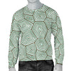 Sea Turtle Skin Print Men Crewneck Sweatshirt