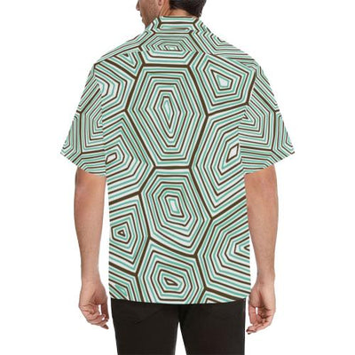 Sea Turtle Skin Print Men Hawaiian Shirt