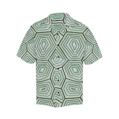 Sea Turtle Skin Print Men Hawaiian Shirt
