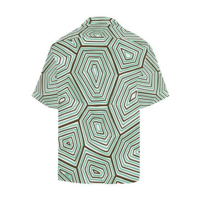 Sea Turtle Skin Print Men Hawaiian Shirt