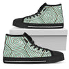 Sea Turtle Skin Print Men High Top Shoes