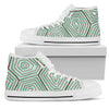 Sea Turtle Skin Print Men High Top Shoes