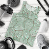 Sea Turtle Skin Print Men Tank Top