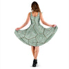 Sea Turtle Skin Print Sleeveless Mini Dress