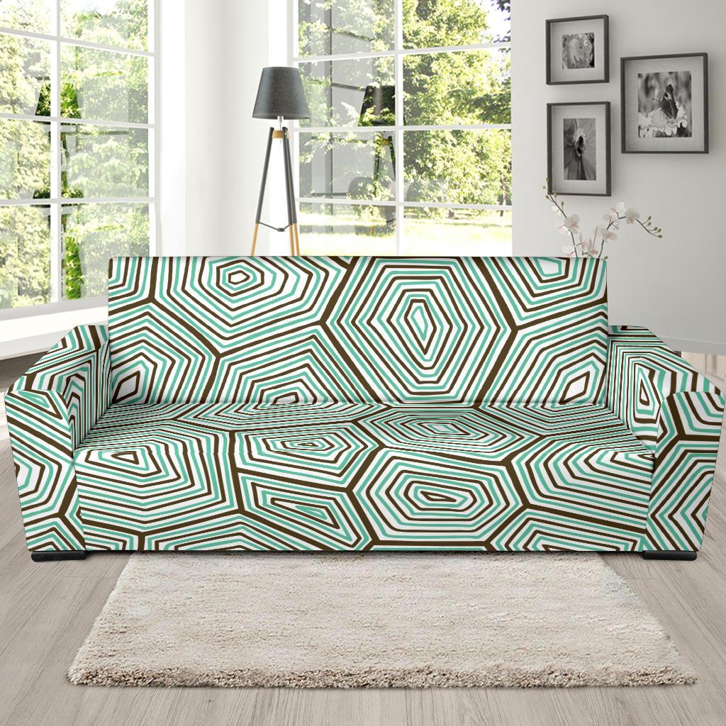 Sea Turtle Skin Print Sofa Slipcover-JORJUNE.COM