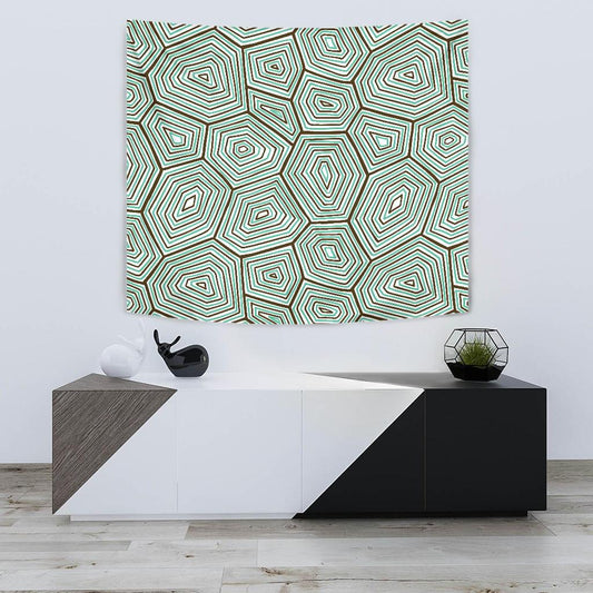 Sea Turtle Skin Print Tapestry
