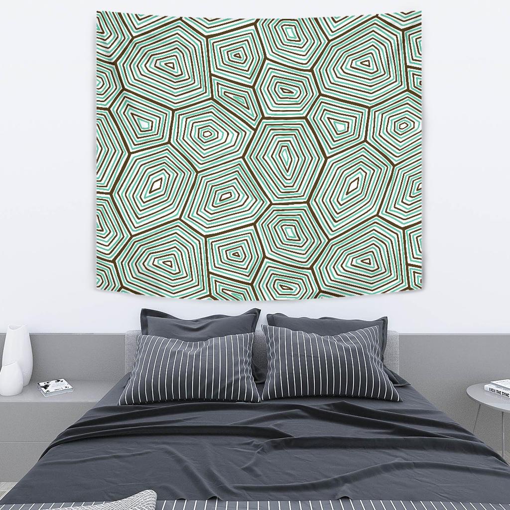 Sea Turtle Skin Print Tapestry