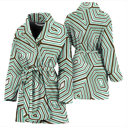 Sea Turtle Skin Print Women Bath Robe