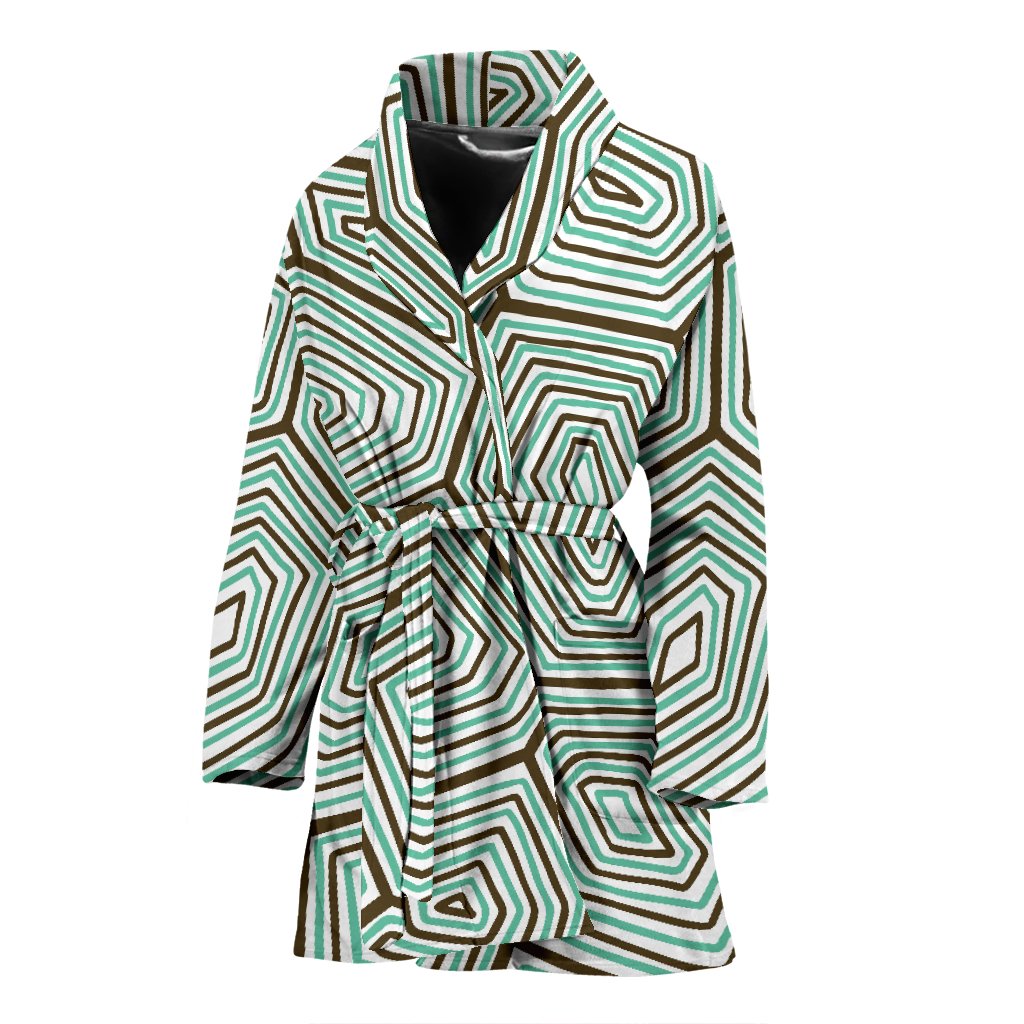 Sea Turtle Skin Print Women Bath Robe