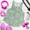 Sea Turtle Skin Print Women Racerback Tank Top