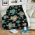 Sea Turtle Stamp Pattern Fleece Blanket