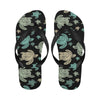 Sea Turtle Stamp Pattern Flip Flops-JorJune