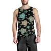 Sea Turtle Stamp Pattern Men Tank Top