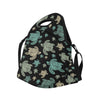 Sea Turtle Stamp Pattern Neoprene Lunch Bag-JorJune