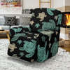 Sea Turtle Stamp Pattern Recliner Slipcover-JORJUNE.COM