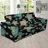 Sea Turtle Stamp Pattern Sofa Slipcover-JORJUNE.COM