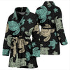 Sea Turtle Stamp Pattern Women Bath Robe