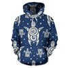 Sea Turtle Tribal All Over Print Hoodie