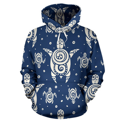 Sea Turtle Tribal All Over Print Hoodie