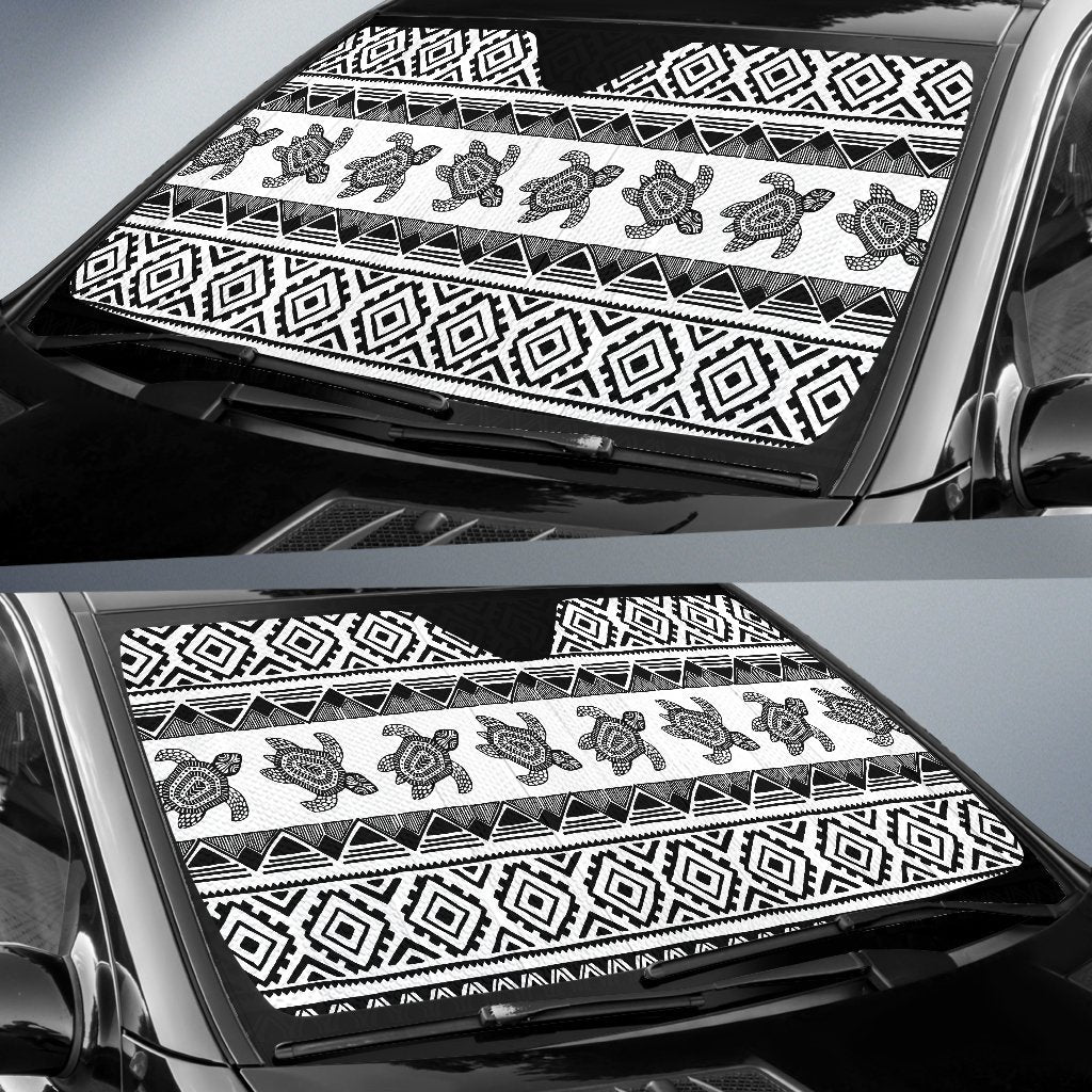 Sea Turtle Tribal Aztec Car Sun Shade-JorJune