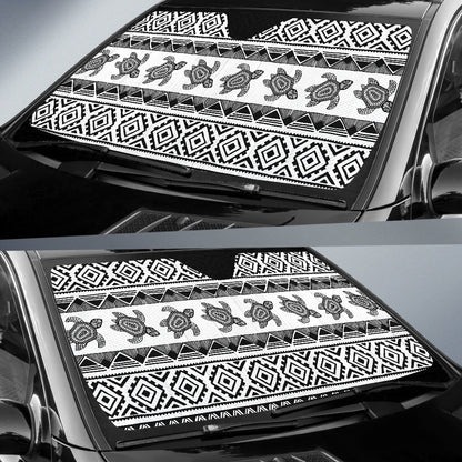 Sea Turtle Tribal Aztec Car Sun Shade-JorJune
