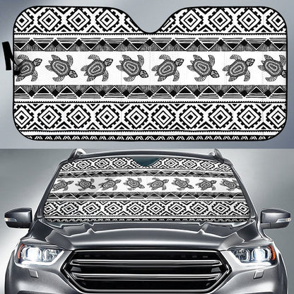 Sea Turtle Tribal Aztec Car Sun Shade-JorJune