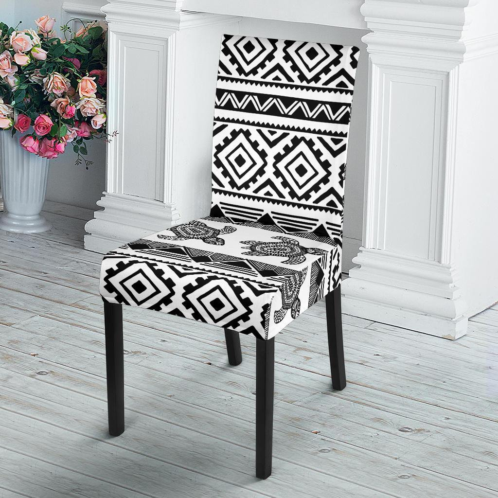Sea Turtle Tribal Aztec Dining Chair Slipcover-JORJUNE.COM