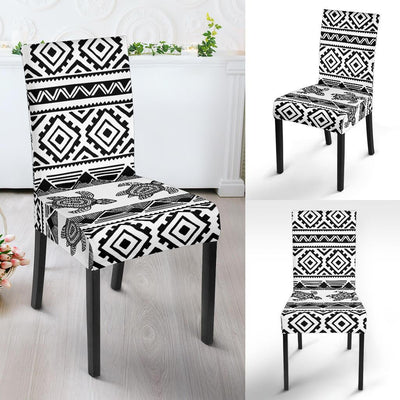 Sea Turtle Tribal Aztec Dining Chair Slipcover-JORJUNE.COM