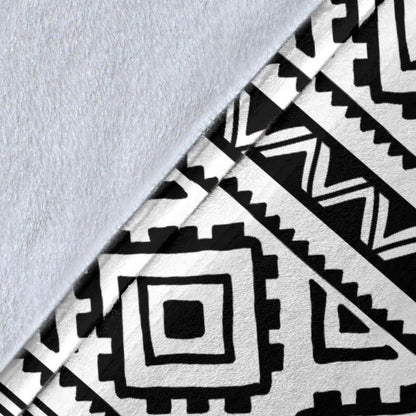 Sea Turtle Tribal Aztec Fleece Blanket