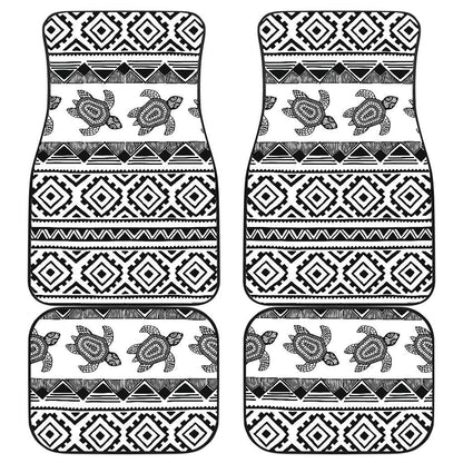 Sea Turtle Tribal Aztec Front and Back Car Floor Mats