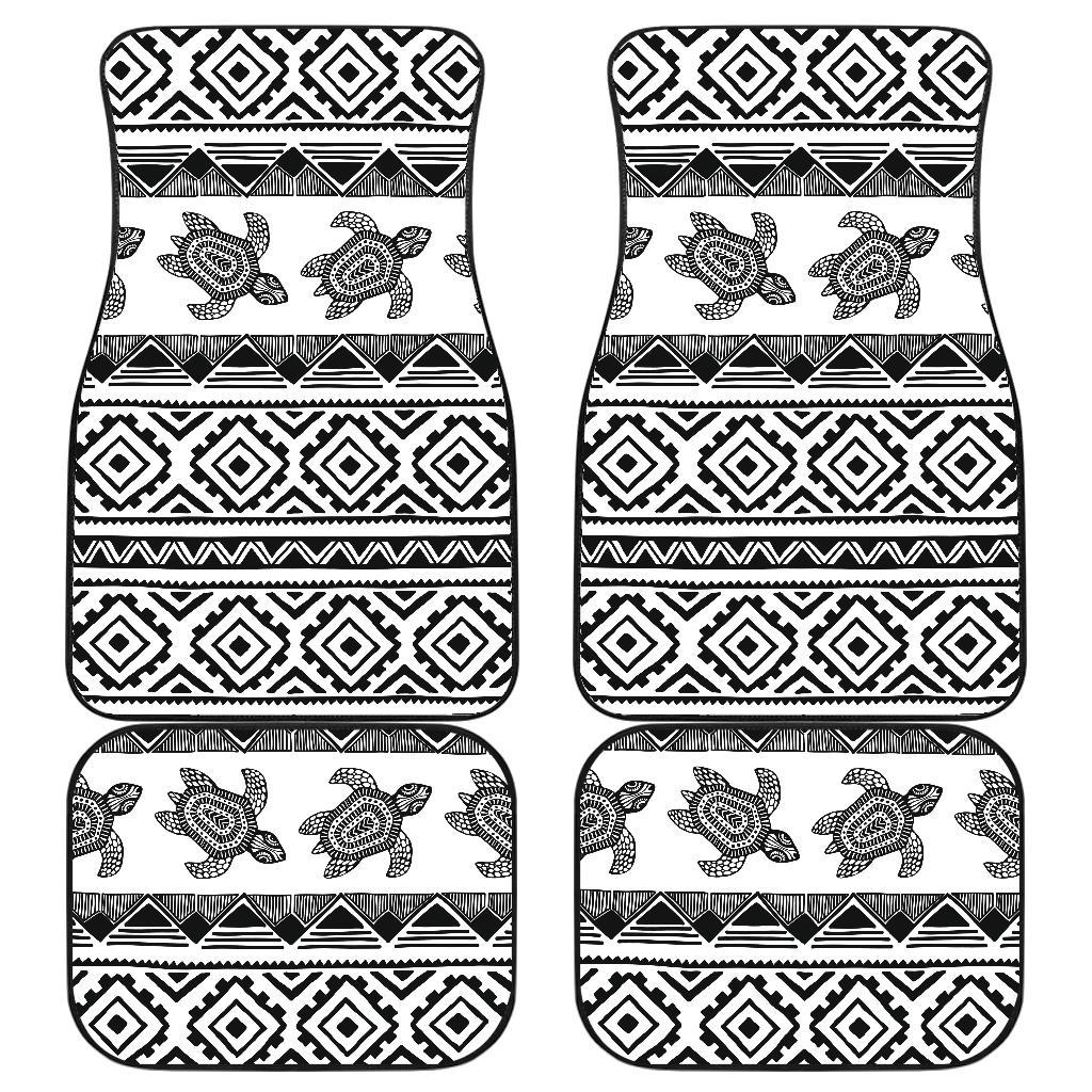 Sea Turtle Tribal Aztec Front and Back Car Floor Mats