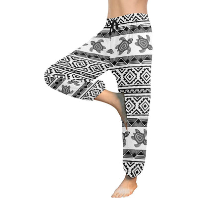 Sea Turtle Tribal Aztec Harem Pants