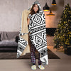 Sea Turtle Tribal Aztec Hooded Blanket-JORJUNE.COM