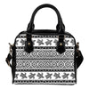 Sea Turtle Tribal Aztec Leather Shoulder Handbag