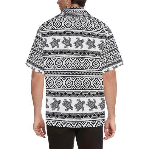 Sea Turtle Tribal Aztec Men Hawaiian Shirt