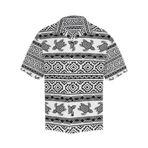 Sea Turtle Tribal Aztec Men Hawaiian Shirt