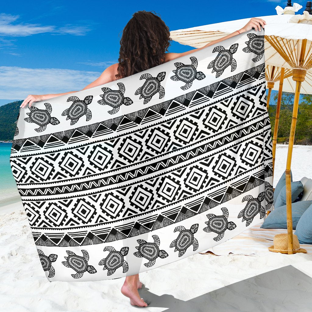 Sea Turtle Tribal Aztec Sarong Pareo Wrap