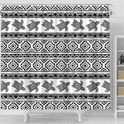 Sea Turtle Tribal Aztec Shower Curtain