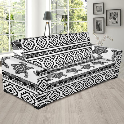 Sea Turtle Tribal Aztec Sofa Slipcover-JORJUNE.COM