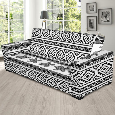 Sea Turtle Tribal Aztec Sofa Slipcover-JORJUNE.COM