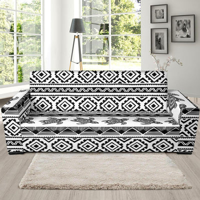 Sea Turtle Tribal Aztec Sofa Slipcover-JORJUNE.COM