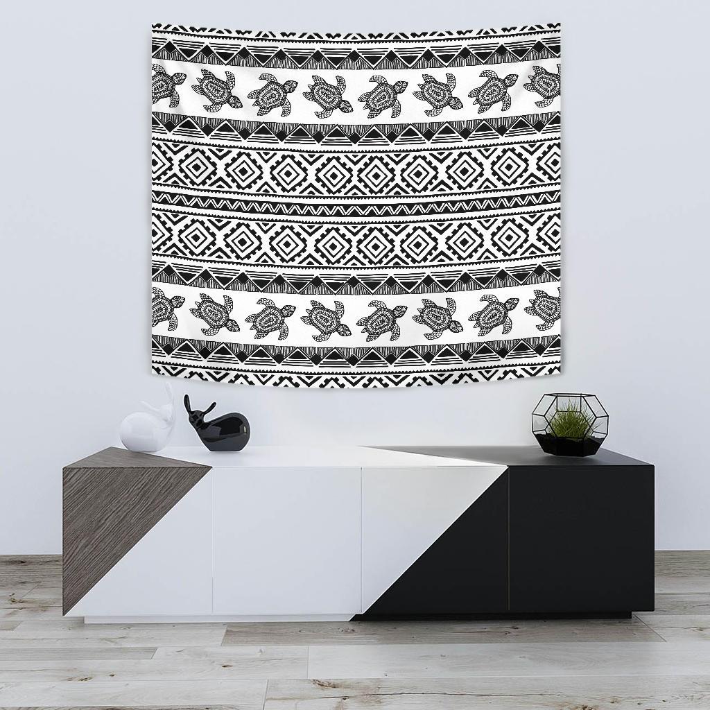 Sea Turtle Tribal Aztec Tapestry